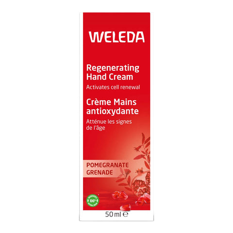 Weleda Regenerating Hand Cream, ed cardboard box packaging. 