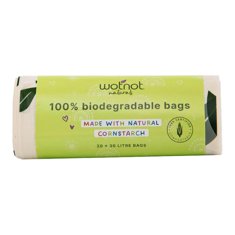 Biodegradable Bin Liners - 20 Bags, 30L