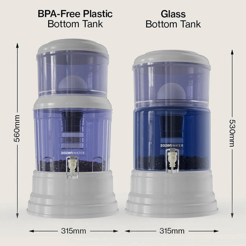 Alkaline Water System - BPA-Free Plastic Bottom Tank