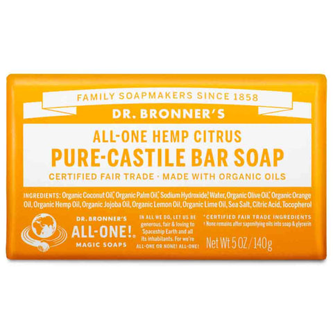 Pure-Castile Bar Soap - Citrus Orange