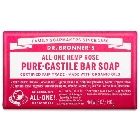 Pure-Castile Bar Soap - Rose