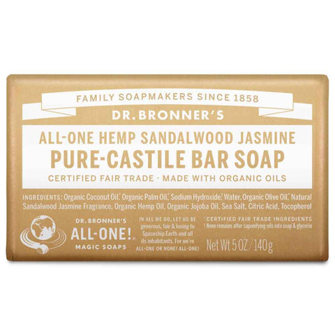Pure-Castile Bar Soap - Jasmine & Sandalwood