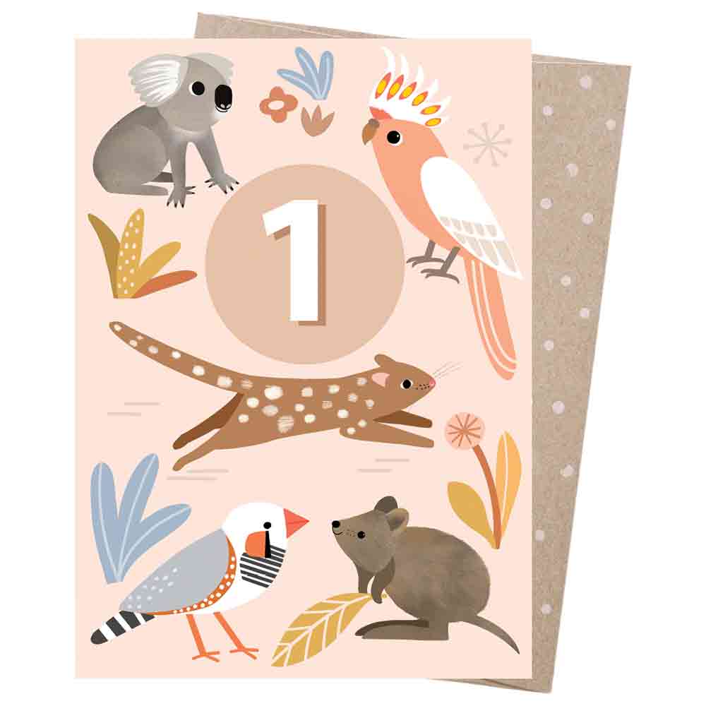 Greeting Card - Friends Have Fun - Age 1 – Flora & Fauna