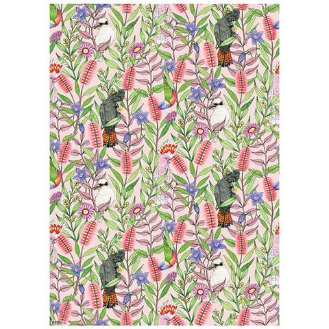 Folded Wrapping Paper - Australian Birdsong