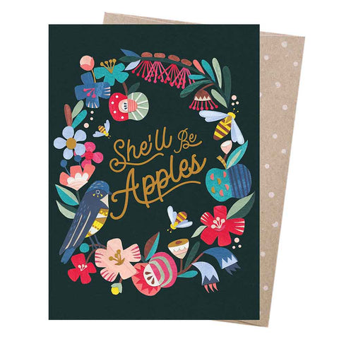 Greeting Card - She'll Be Apples