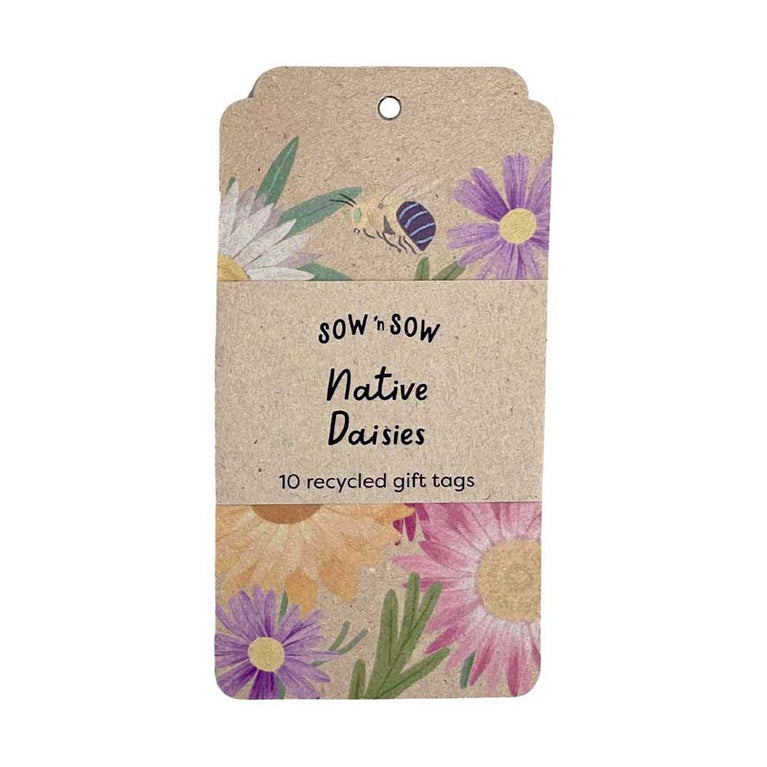 Sow N Sow Gift Tag - Native Daisies | Flora & Fauna AU