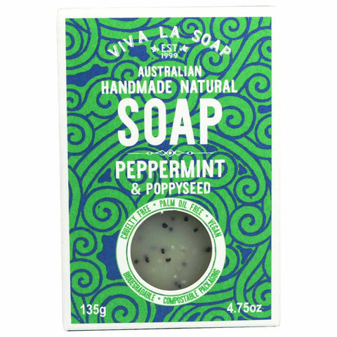 Natural Soap - Peppermint & Poppyseed